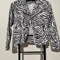 Chiodo zebrato cotone donna tgS