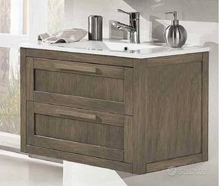 MOBILE DA BAGNO IN ROVERE MASSELLO COLORE BIANCO