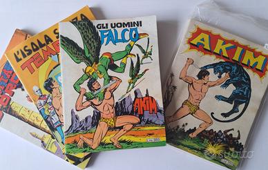 Raccolta fumetti Akim numeri: 1,3,4 e 5
