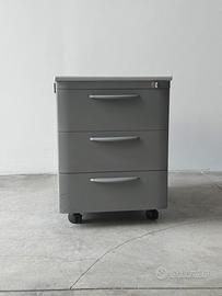 Cassettiera grigia ufficio studio