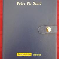 ITALIA  2002 - Folder Padre Pio con lamina oro 24K