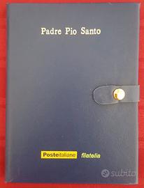 ITALIA  2002 - Folder Padre Pio con lamina oro 24K