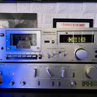 Amplificatore + Stereo cassette Deck