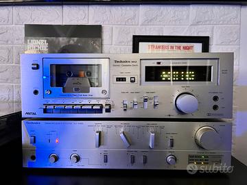 Amplificatore + Stereo cassette Deck