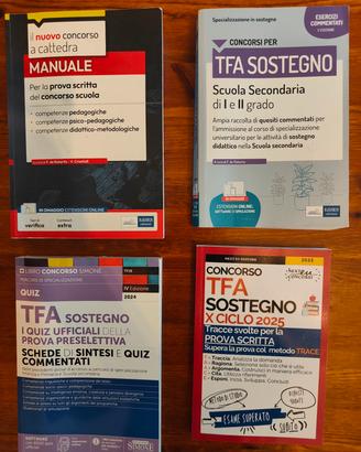 Libri preparazione TFA sostegno 