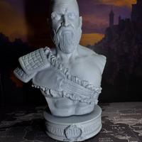 Busto di Kratos (God of War) in resina