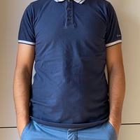 Polo Peuterey blu da uomo misura S