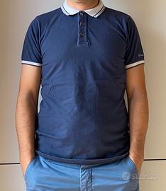 Polo Peuterey blu da uomo misura S