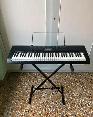 Tastiera Casio CTK 1200 con supporto e accessori