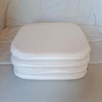 4 cuscini sfoderabili per sedia con laccetti