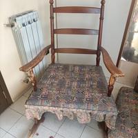 Poltrona dondolo vintage