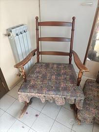 Poltrona dondolo vintage