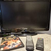 tv 24 pollici HD +decoder+lettrore dvd integrato