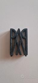 Antico Fregio Sigillo PAX Monogramma Cristo metall