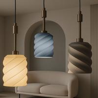 Rivestimento lampada a spirale stile moderno
