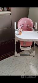 Seggiolino pappa rosa moderno 