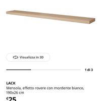3 Mensole ikea lack