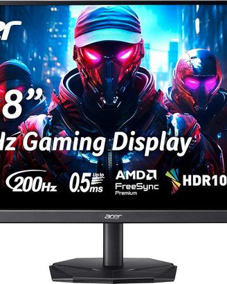 Monitor Acer 1080p 24" 200 hz (nuovo)