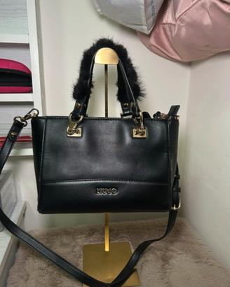 Borsa Liu•Jo nera con tracolla regolabile