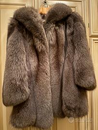 Cappotto in vera pelliccia di volpe