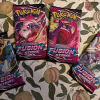 POKEMON FUSION STRIKE BOOSTER PACK ARTSET 