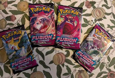 POKEMON FUSION STRIKE BOOSTER PACK ARTSET 