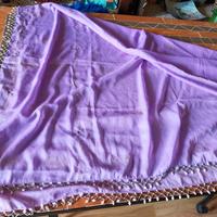 Pareo copricostume o sciarpe con stampe,perline e 