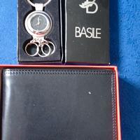 orologio portachiave + Portafoglio uomo Basile ver