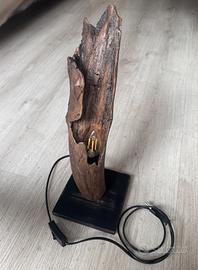 Lampada Artigianale in legno di Mare - Pezzo unico