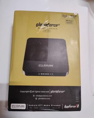 Gloriaforce RTX Explore 4K UHD Streaming TV Box