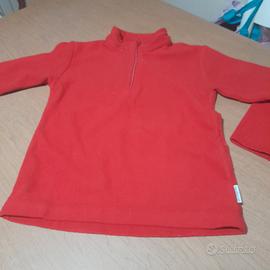 Pile rosso Decathlon  6 Y, cm 114-121