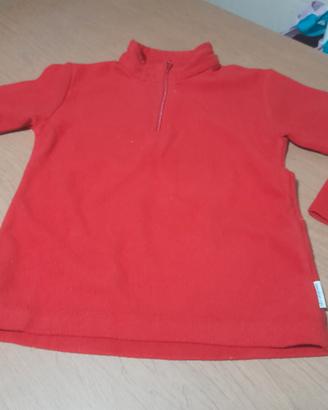 Pile rosso Decathlon  6 Y, cm 114-121