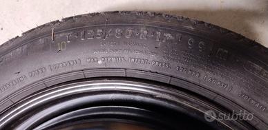 Ruotino di scorta misura 125/80 R17 99M