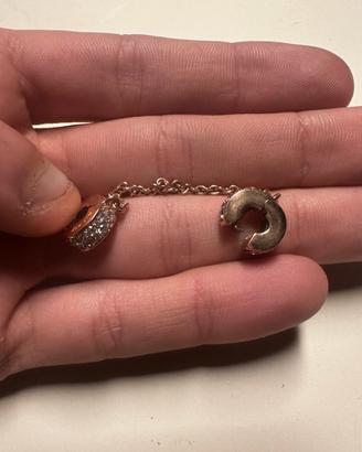 Catena in oro rosa 14 carati pandora