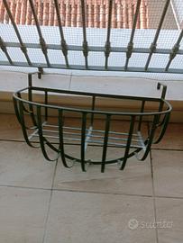 2 fioriere in ferro battuto da balcone