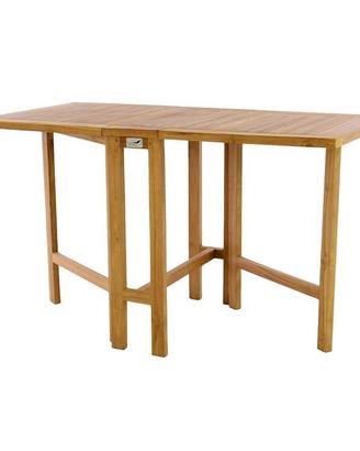 Tavolo pieghevole in legno di teak da esterno