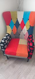 poltrona patchwork 