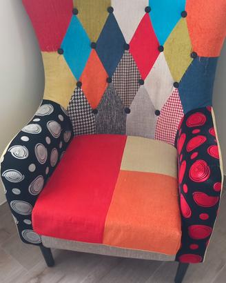 poltrona patchwork 