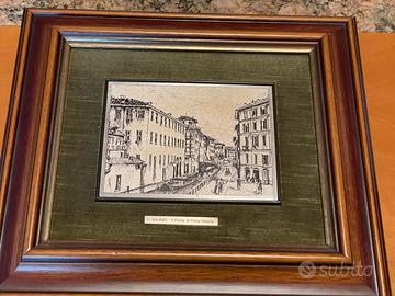 Quadro Vintage Wenk Ponte Porta Vittoria arg 800