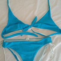 Bikini bianco-azzurro nuovo