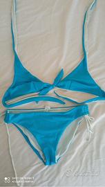 Bikini bianco-azzurro nuovo