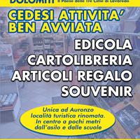 Edicola cartolibreria souvenir Auronzo Dolomiti