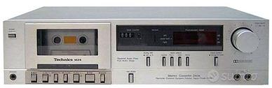 Registratore cassette Technics RS M24 + 10 nastri