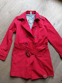 Trench color rosso-fucsia  taglia S 