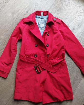 Trench color rosso-fucsia  taglia S 
