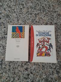 Andrea De Carlo set 2 libri Einaudi e Bompiani