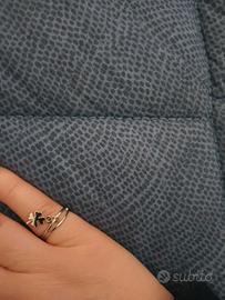 Anello Bigiotteria con quadrifoglio pendente