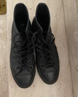 Converse pelle nere