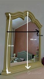 Specchiera da comò vintage shabby/Barocco moderno