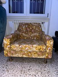 Poltrona vintage florale